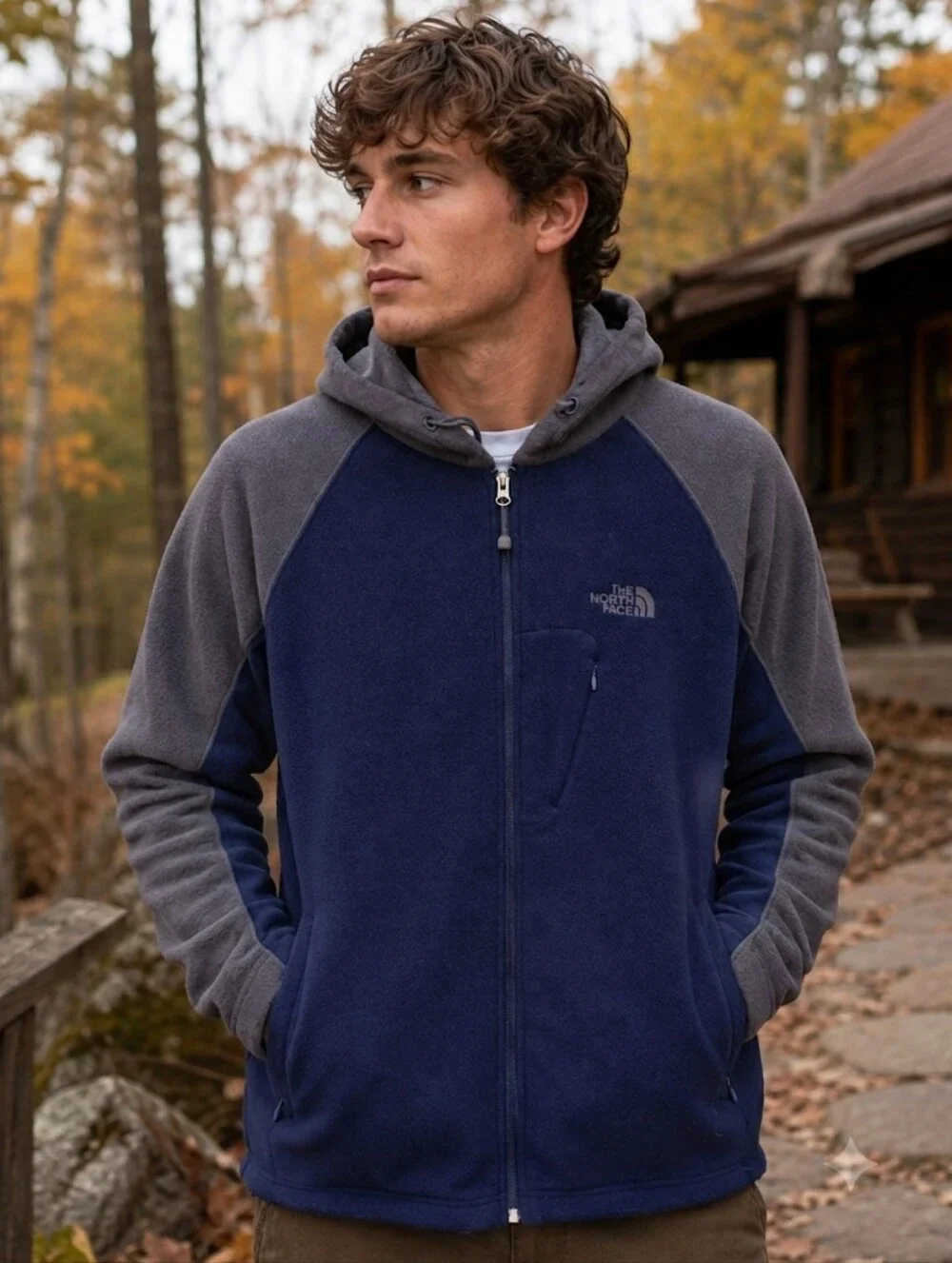 The North Face Fleece Full Zip Hooded Jacket